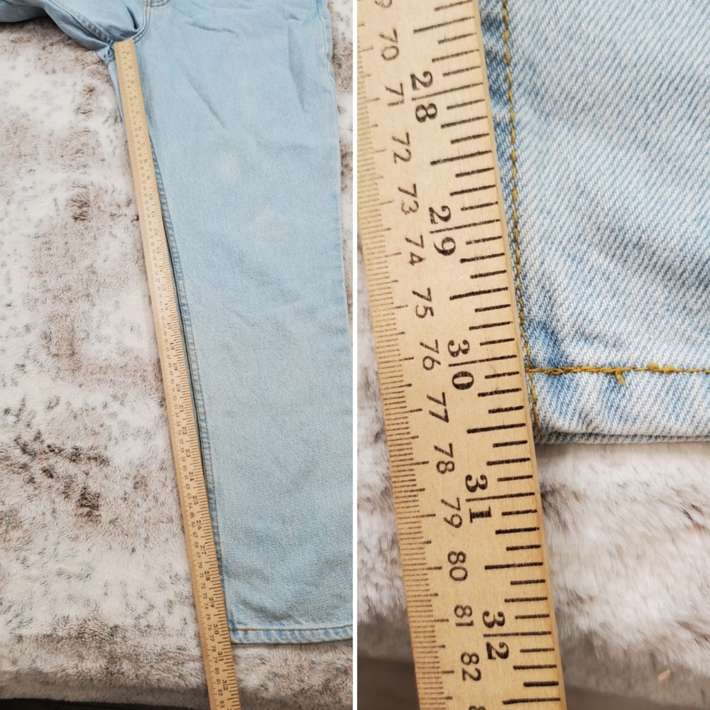 Vintage L.A. Blues 90s Jeans Sz 10 High Rise Classic Fit Light Wash Grunge - Picture 8 of 12